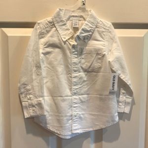 Brand-new white button-down